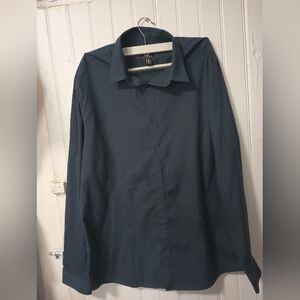 Men's Navy Blue Dress Shirt H&M
